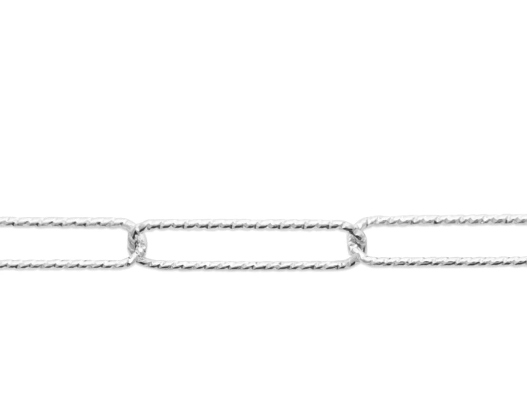 Bracelet Argent 925 maille trombone martelé Zoé