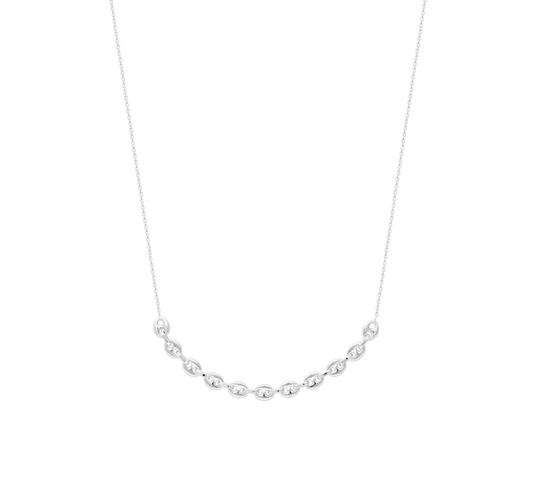 Collier Argent 925 motif graine de café Ashton