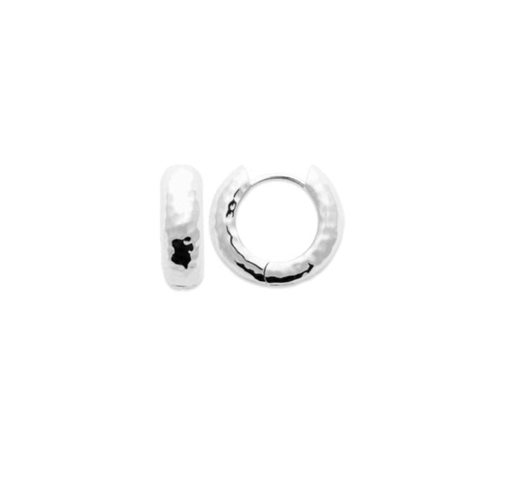 Boucles d'oreilles Argent 925 créoles martelées Jacob
