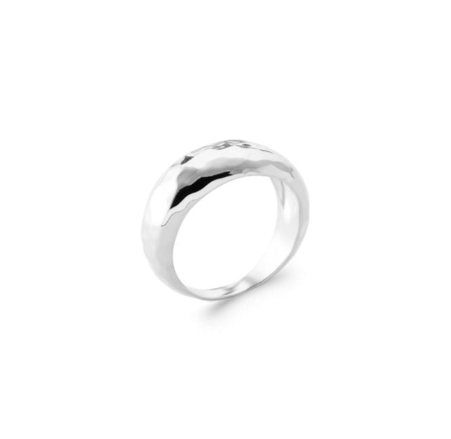 Bague Argent 925 effet martelé Piccadilly