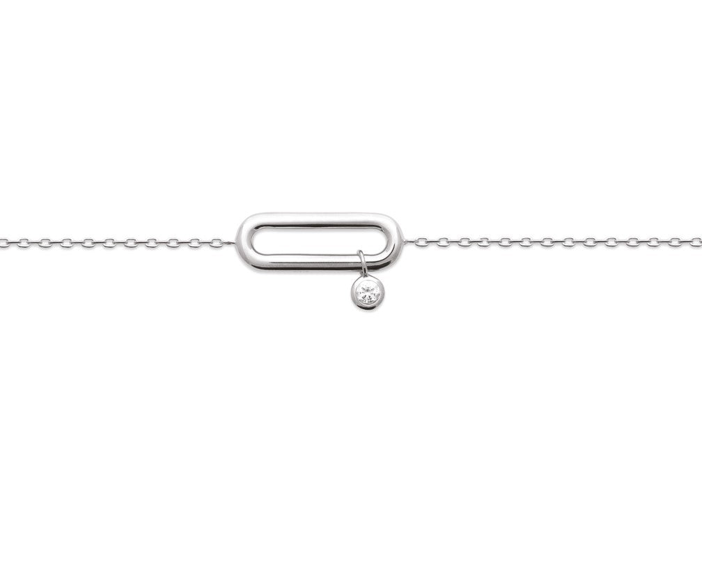 Bracelet Argent 925 avec pendentif OZ Maïly
