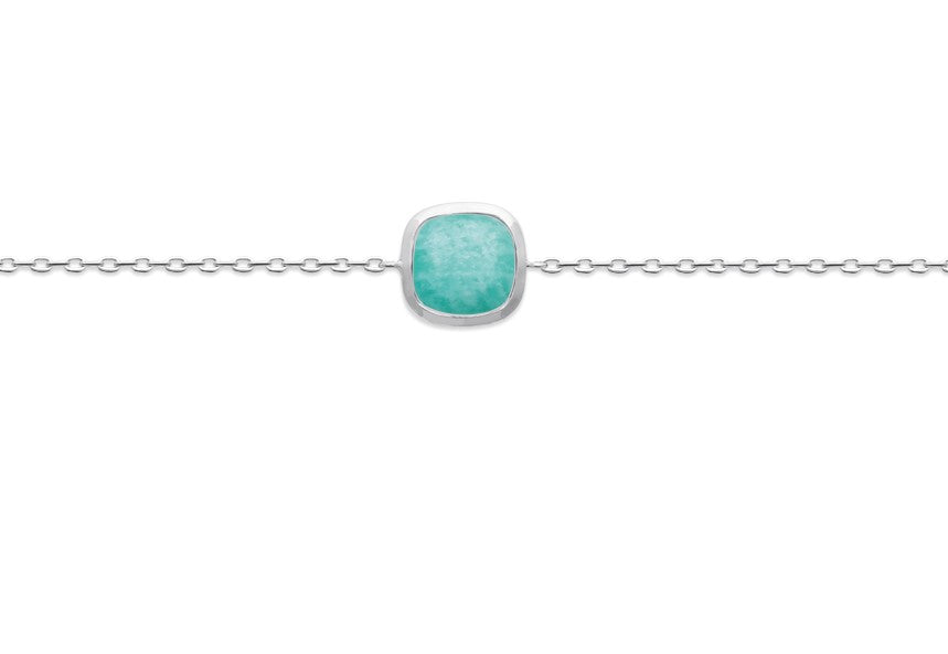 Bracelet Argent 925 & Amazonite Astrid