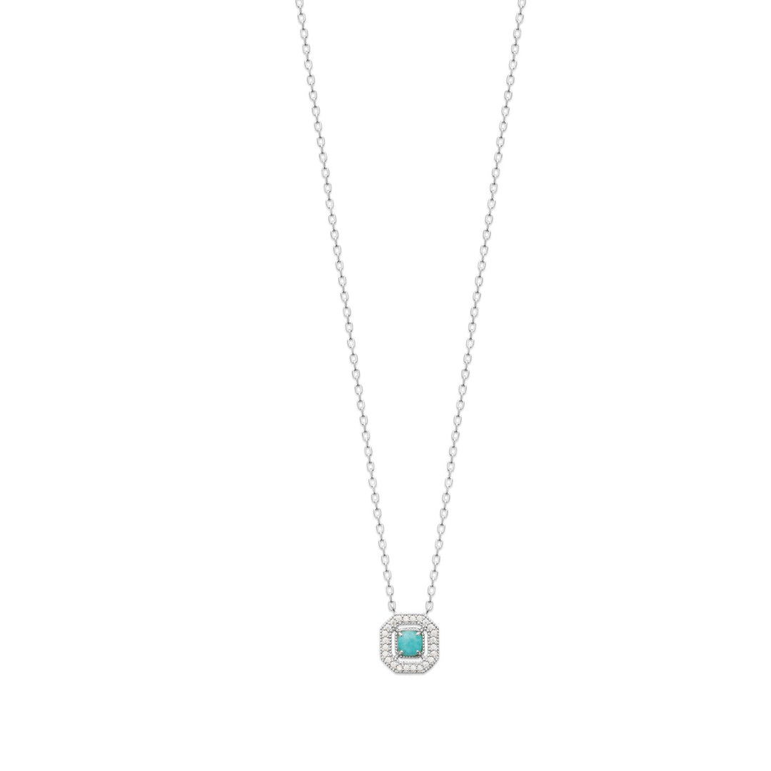 Collier en Argent 925 OZ & Amazonite Azul