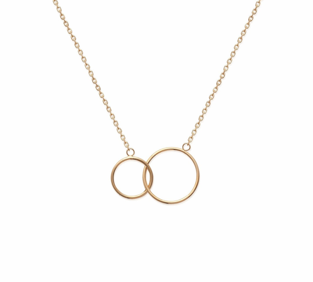 Collier Plaqué Or cercles entrelacés Oslo
