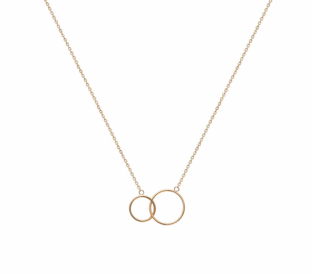 Collier Plaqué Or cercles entrelacés Oslo