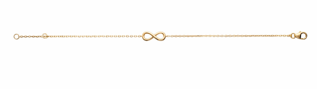 Bracelet Plaqué Or motif infini