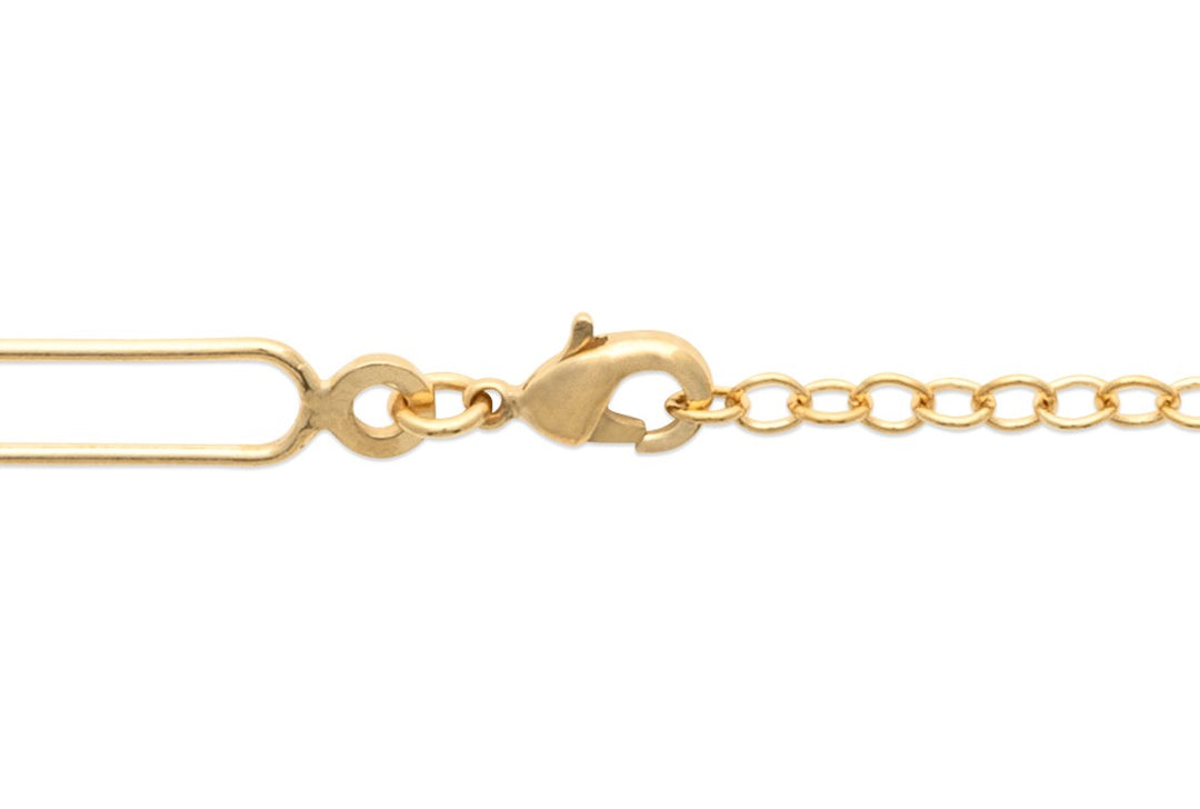 Bracelet Plaqué Or maille trombone Zoé