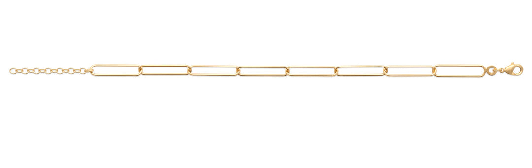 Bracelet Plaqué Or maille trombone Zoé