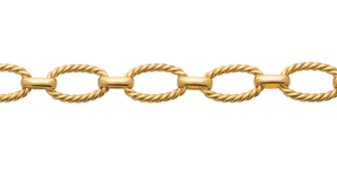 Bracelet Plaqué Or maille torsadée Inaya