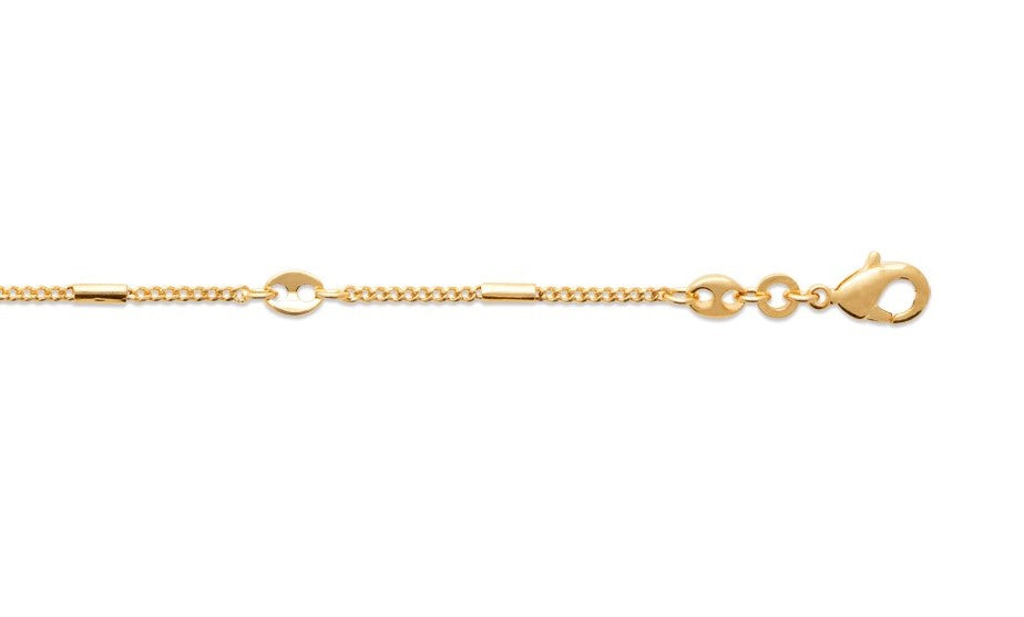 Bracelet Plaqué Or motif maille graine de café Victoria