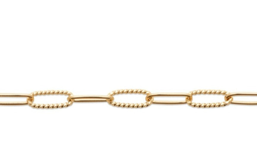 Bracelet Plaqué or maille torsadée Goldy