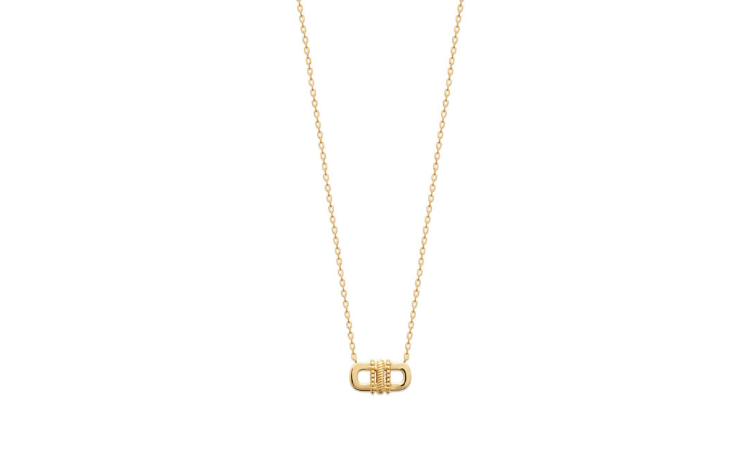 Collier Plaqué or motif Aztèque Akumal