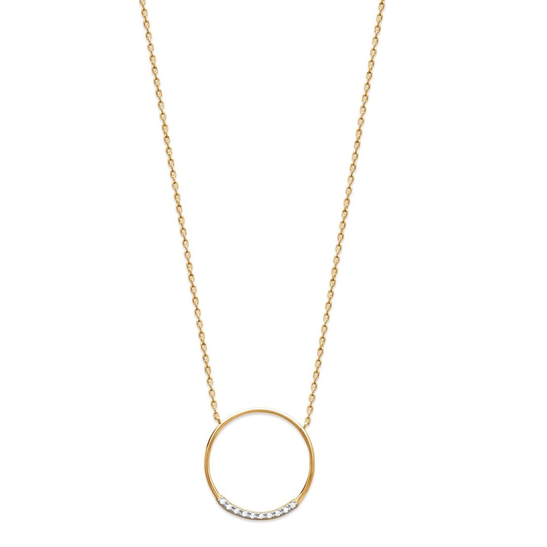 Collier Plaqué Or motif rond & OZ Loly