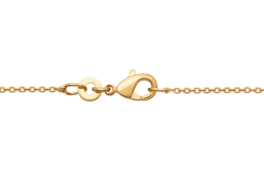 Bracelet Plaqué Or forme ovale & pendentif OZ Maïly