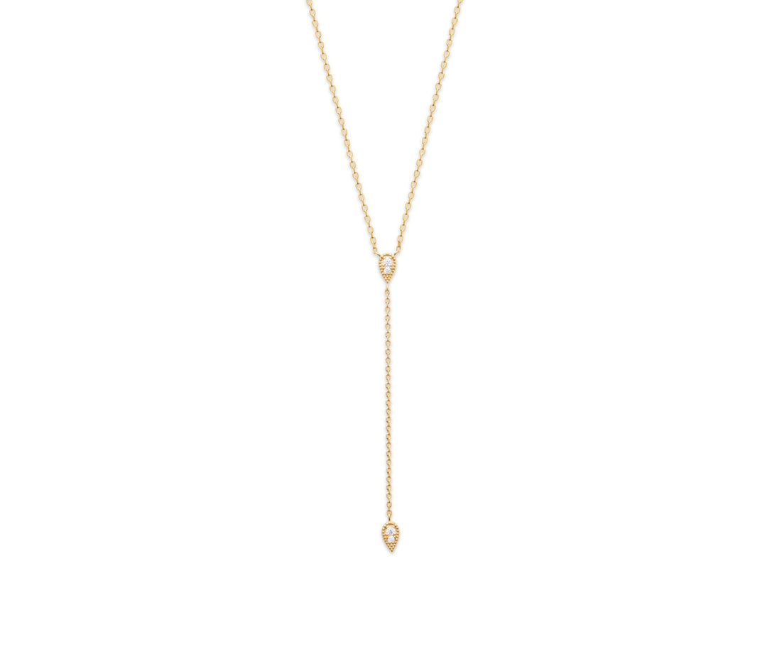 Collier Plaqué or en cravate & OZ Fallon