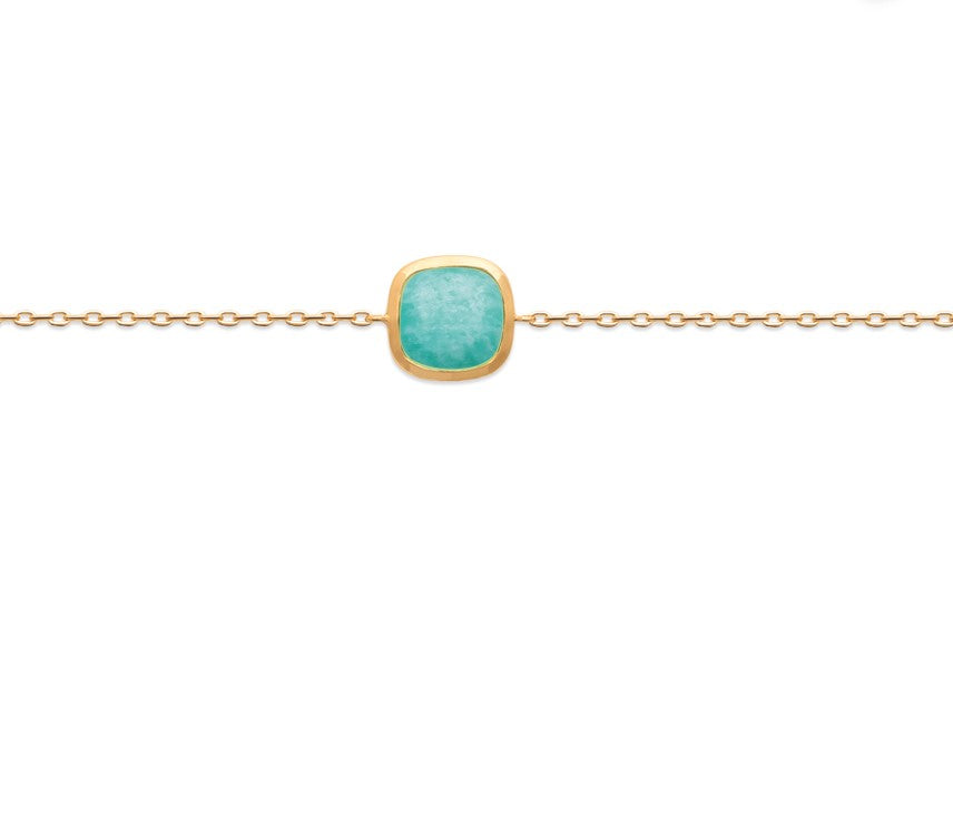 Bracelet Plaqué Or & Amazonite Astrid