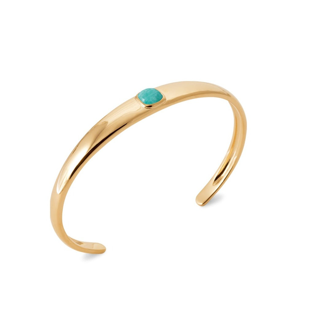 Jonc Plaqué Or & Amazonite Astrid