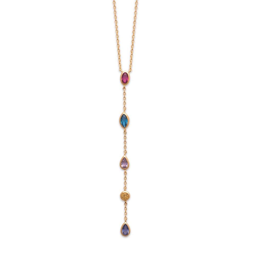 Collier Plaqué Or en cravate Paola