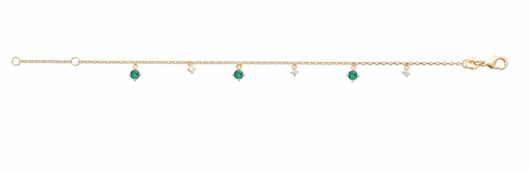Bracelet Plaqué Or & pampille OZ Acacia