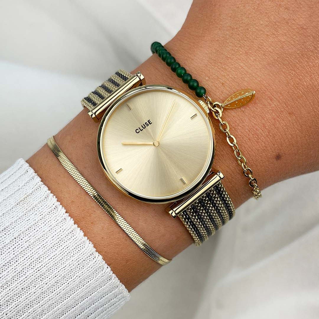 Montre Cluse CW10401 Triomphe Mesh Full Gold Colour