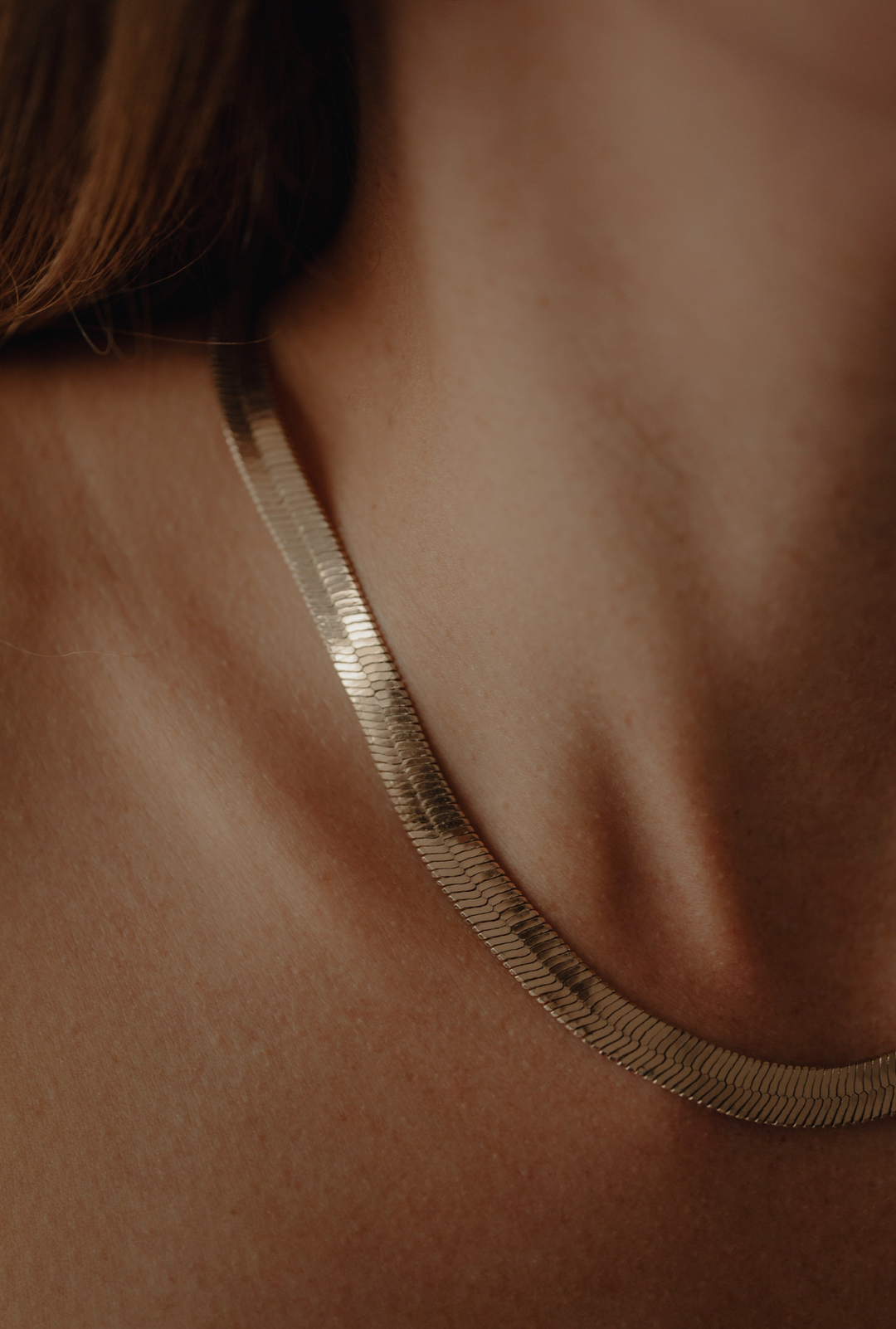 Collier Plaqué Or maille miroir London