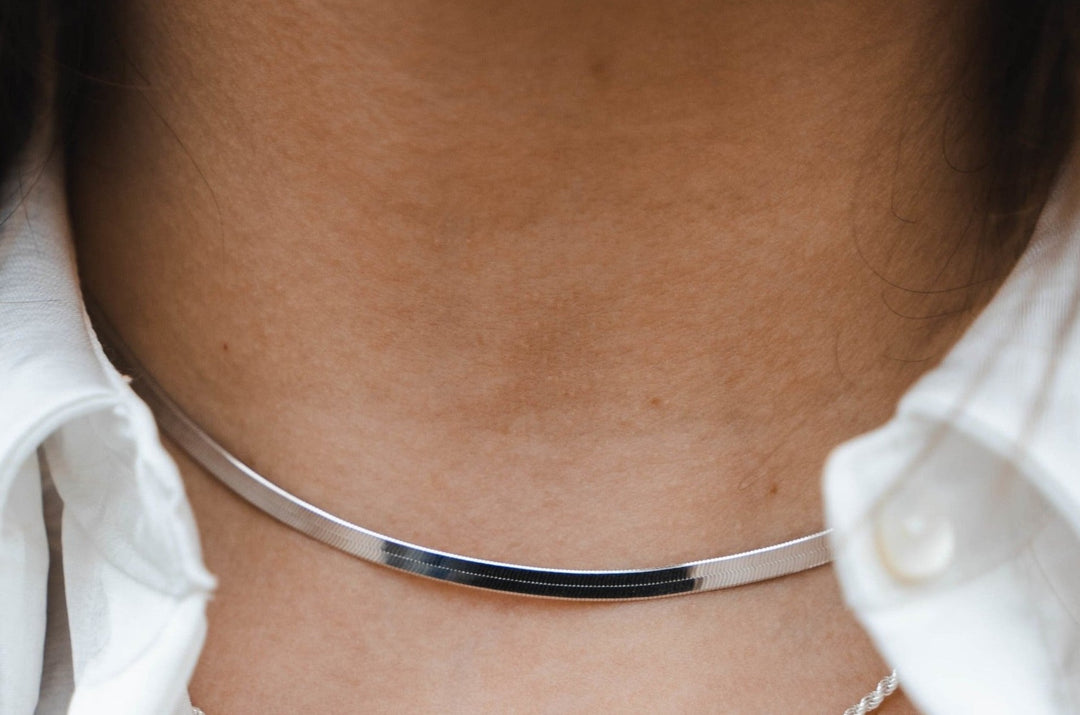 Collier Argent 925 maille miroir London