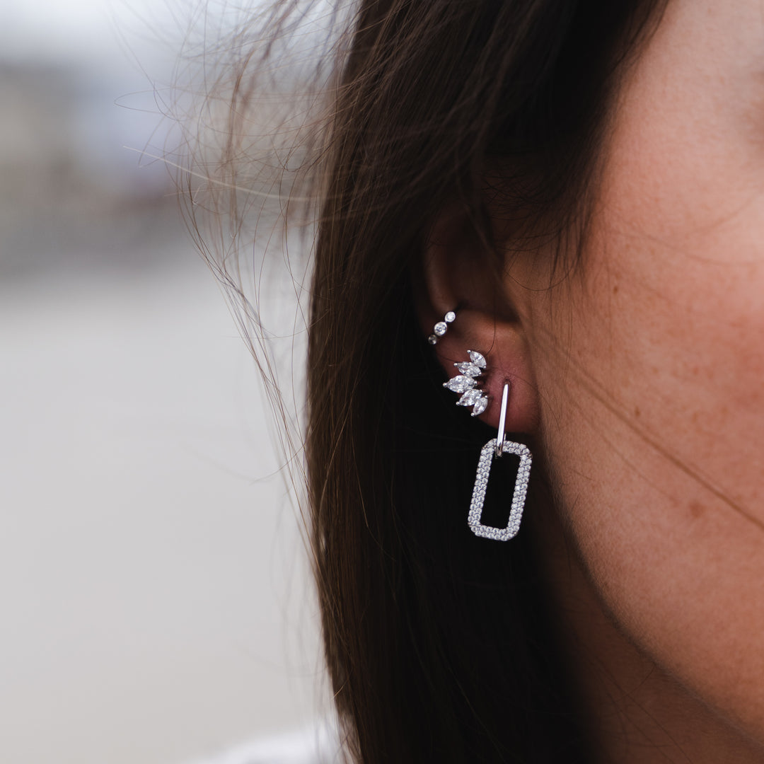 Boucles d'oreilles Argent 925 puces Béatriz