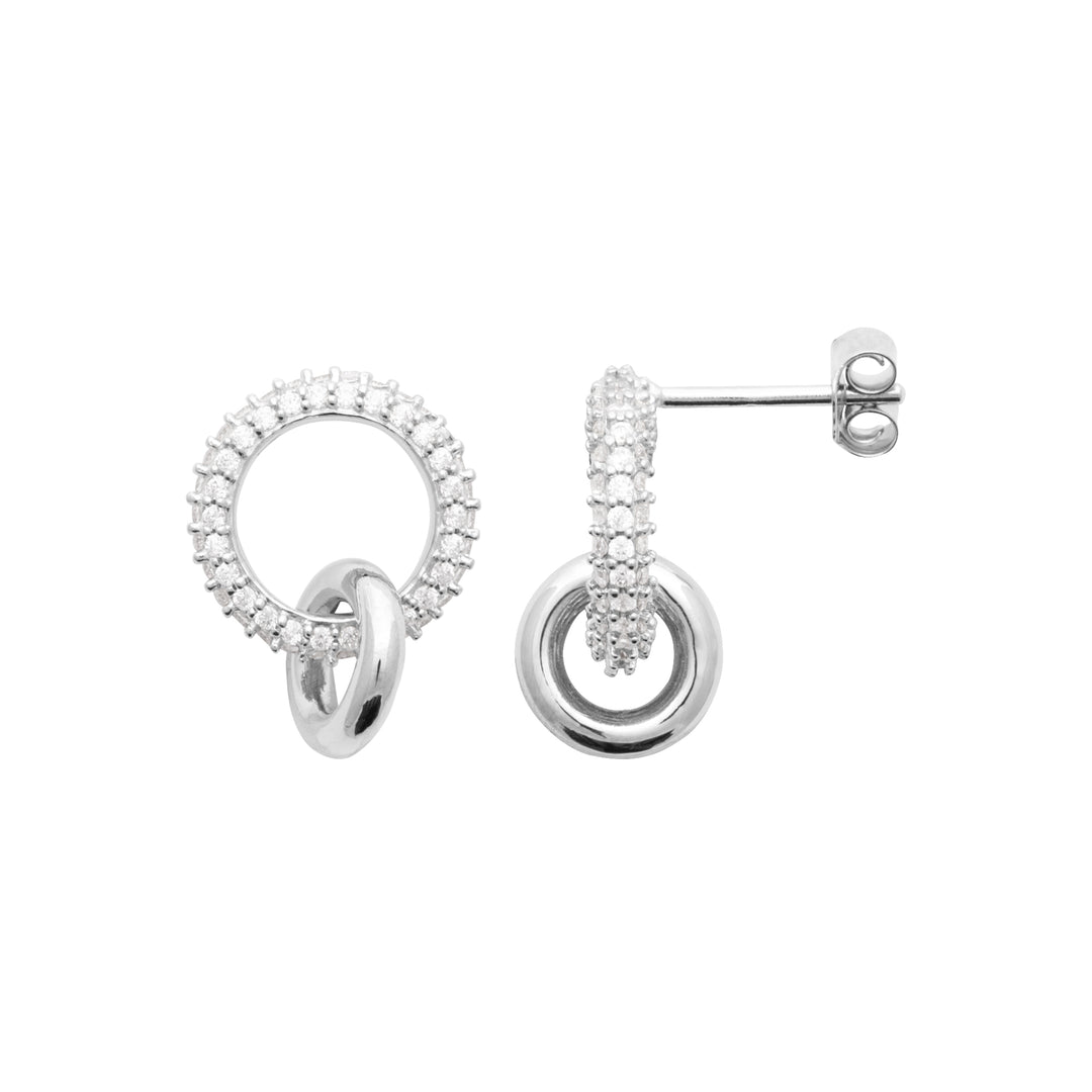 Boucles d'oreilles argent 925 et OZ Kara