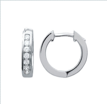 Boucles d'oreilles créoles Argent 925 Misty