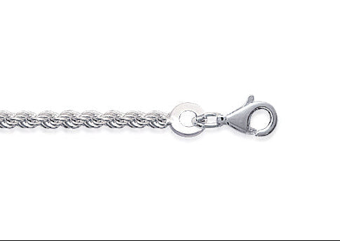 Collier Argent 925 maille corde Yuni