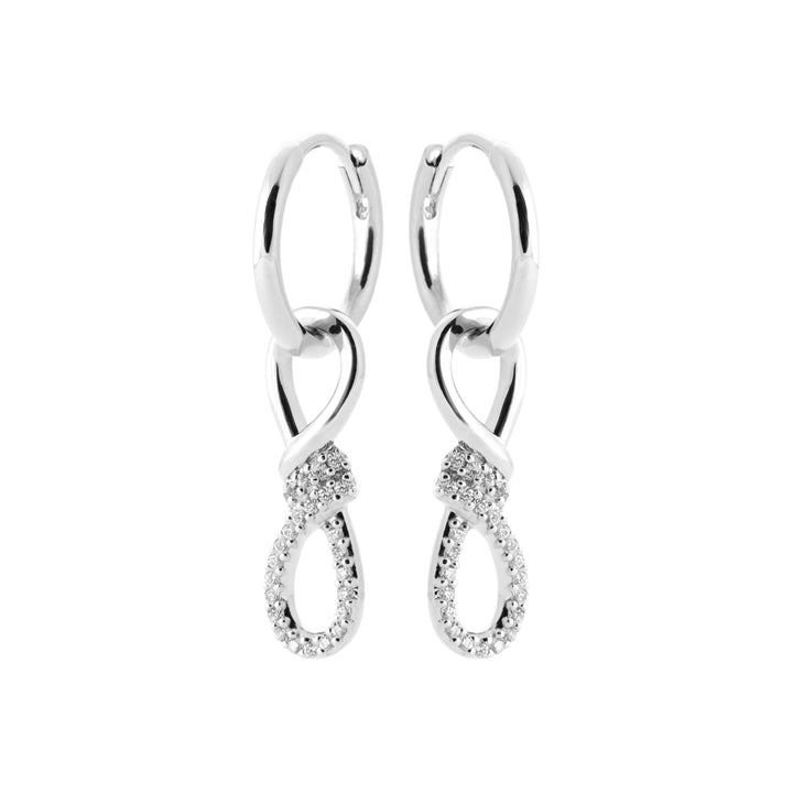 Boucles d'oreilles Argent 925 & Oz créoles pampilles Endless