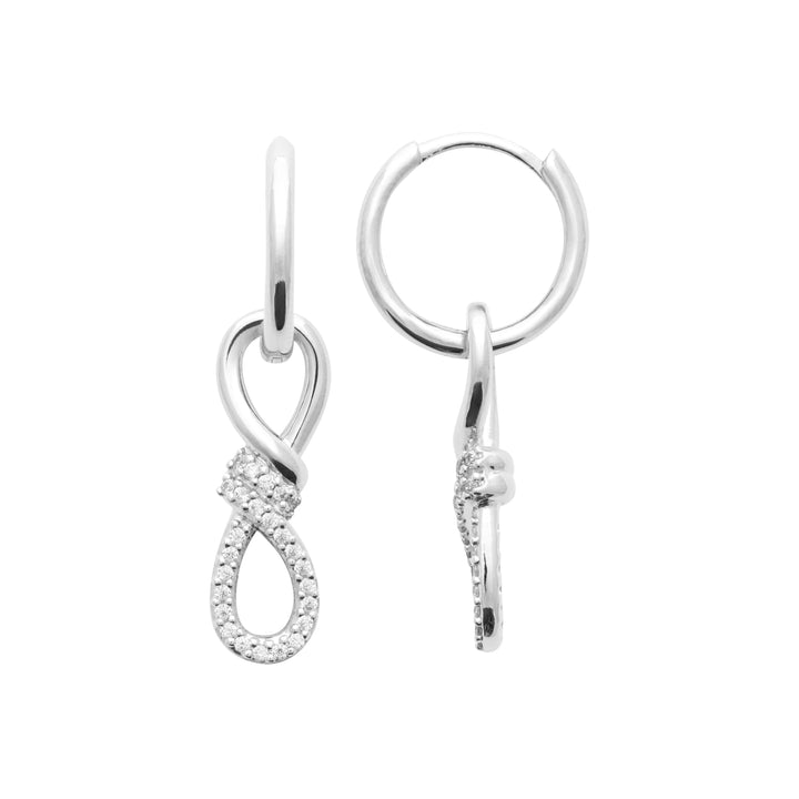 Boucles d'oreilles Argent 925 & Oz créoles pampilles Endless