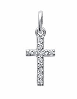 Pendentif Argent 925 croix Madeleine