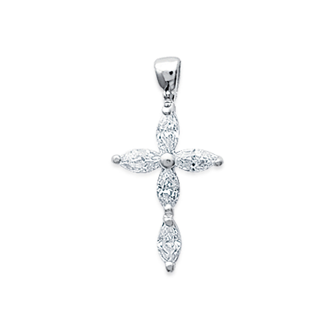 Pendentif Argent 925 croix Élisabeth