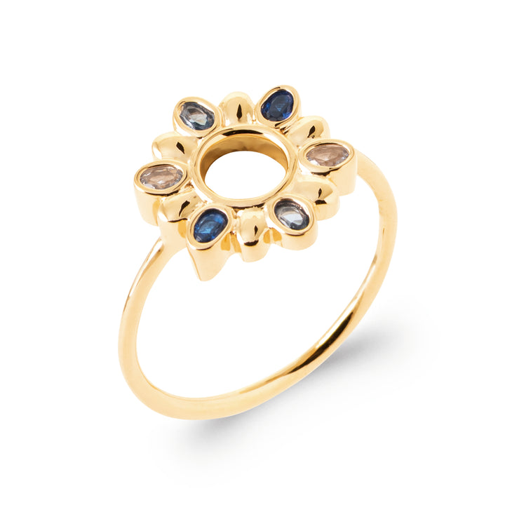 Bague Plaqué Or & Oz Bluebell