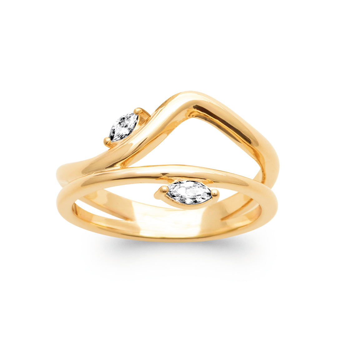 Bague Plaqué Or Aurélia