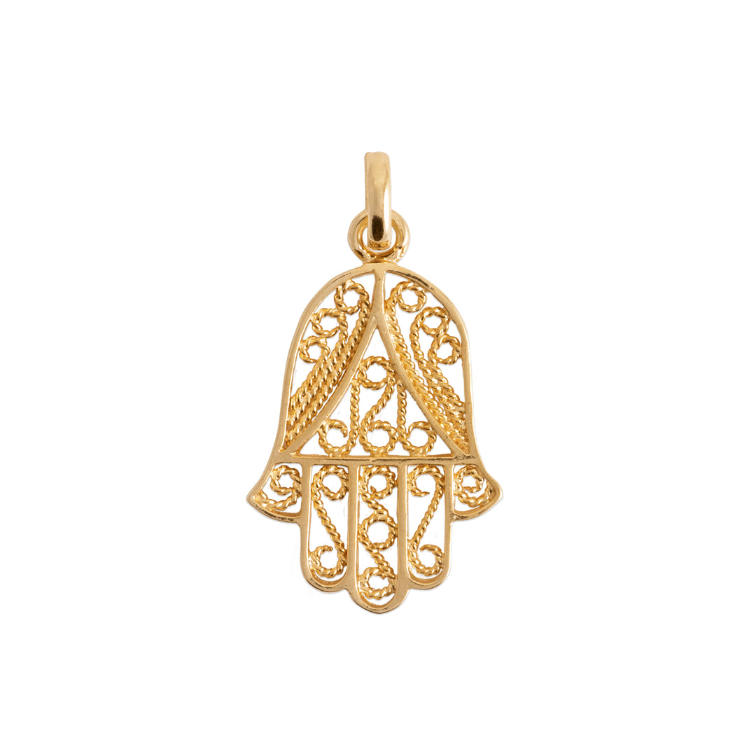 Pendentif Plaqué Or Khamsa