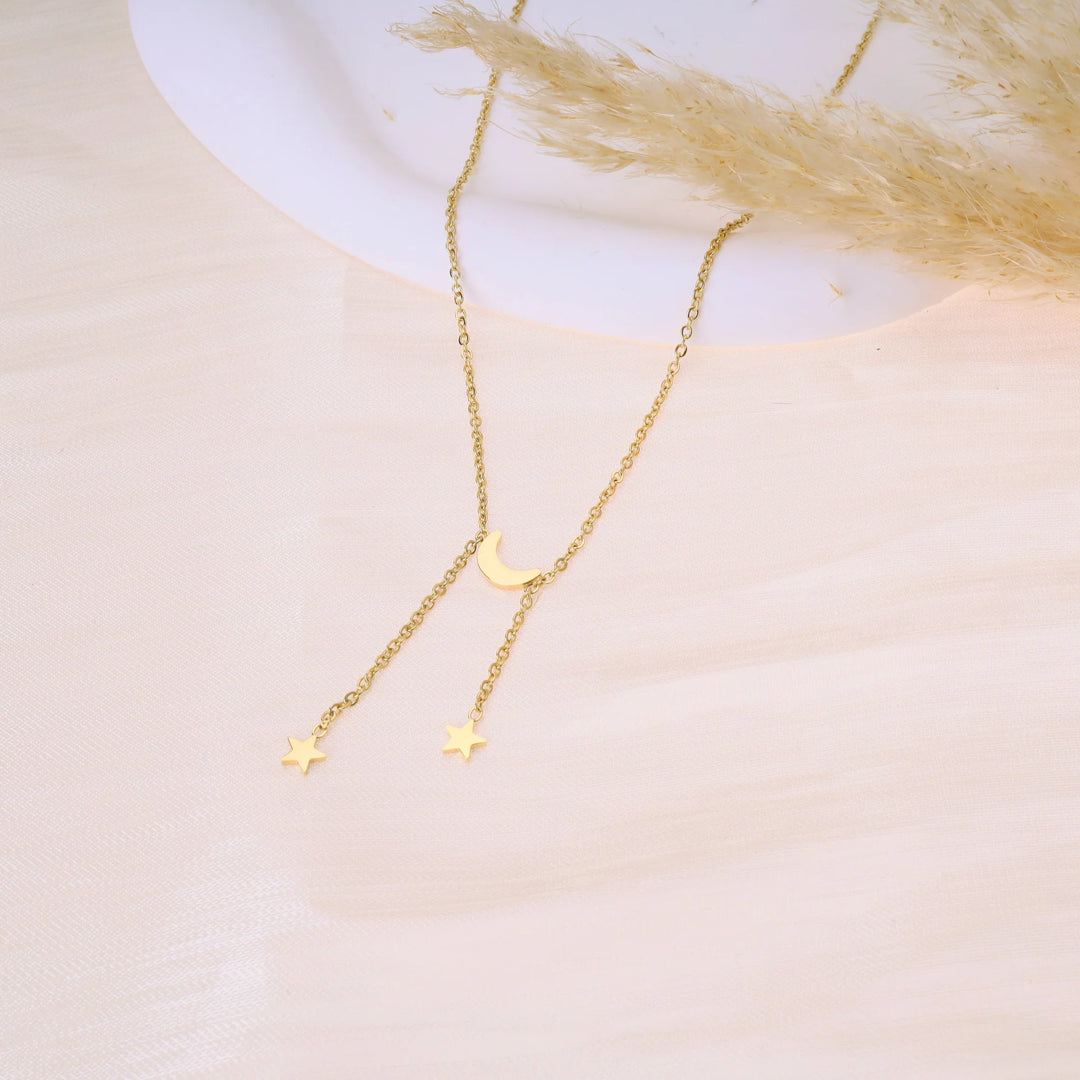 Collier Acier inoxydable doré femme Songe
