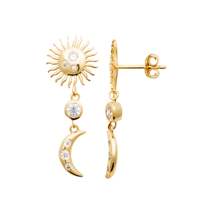 Boucles d'oreilles Plaqué Or & Oz Univers