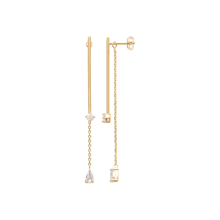 Boucles d'oreilles Plaqué Or & Oz Starlett