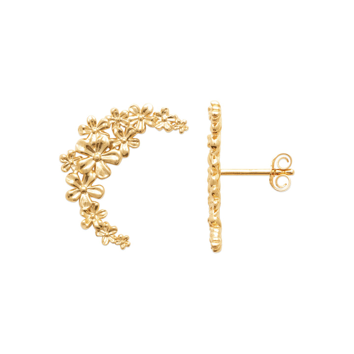Boucles d'oreilles Plaqué Or Botanica