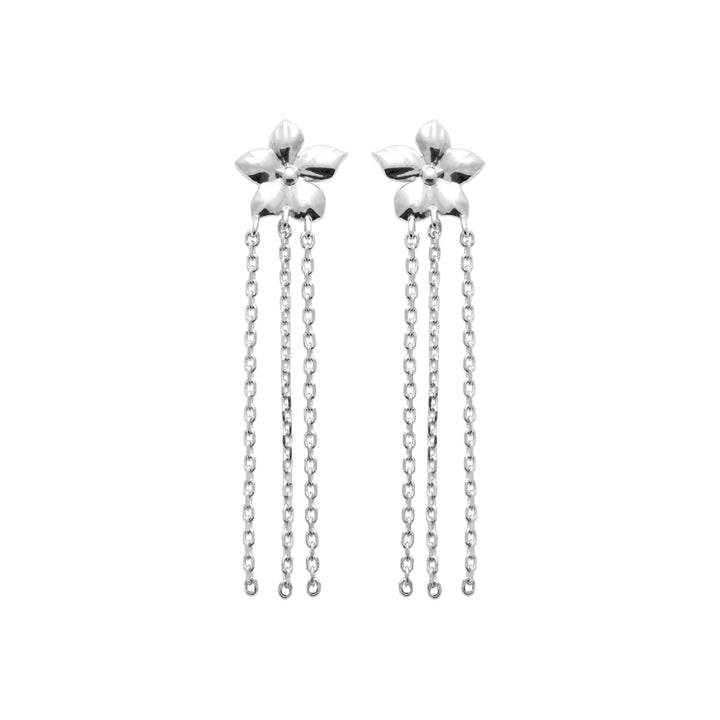 Boucles d'oreilles Argent 925 fleur Ysalis