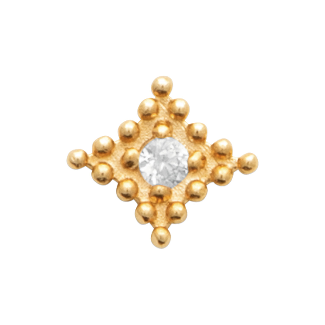 Piercing Plaqué or & Oz Tige Titane Sogno