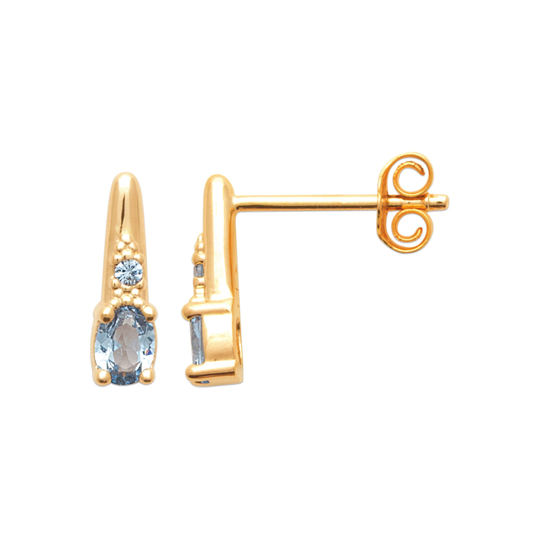 Boucles d'oreilles Plaqué Or & Oz Lizy