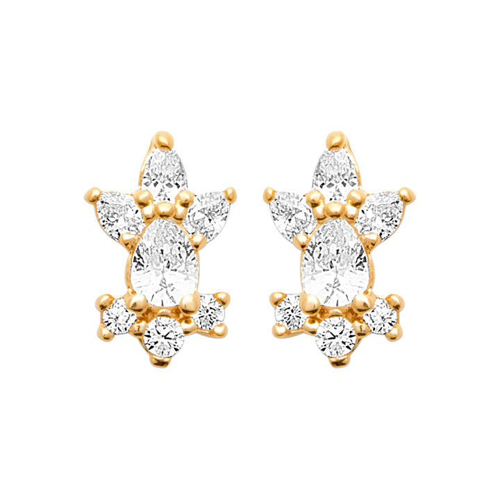 Boucles d'oreilles Plaqué Or & Oz Astrell