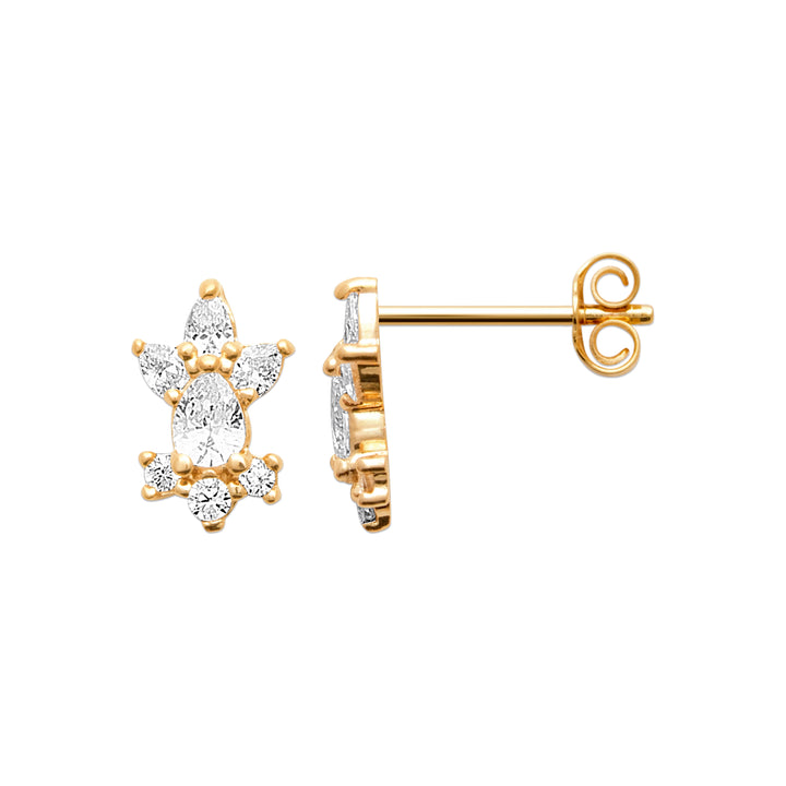 Boucles d'oreilles Plaqué Or & Oz Astrell
