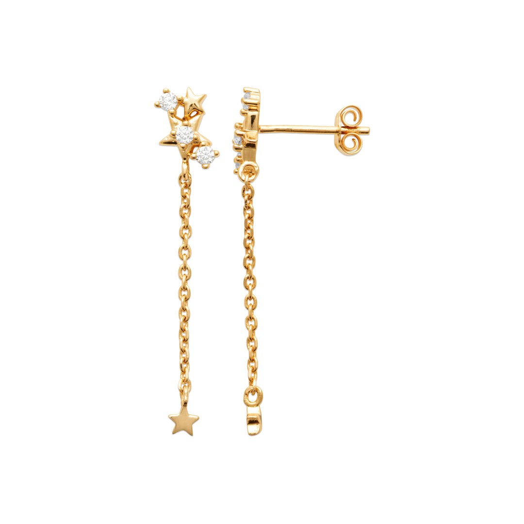 Boucles d'oreilles Plaqué Or & Oz pendantes Sugar