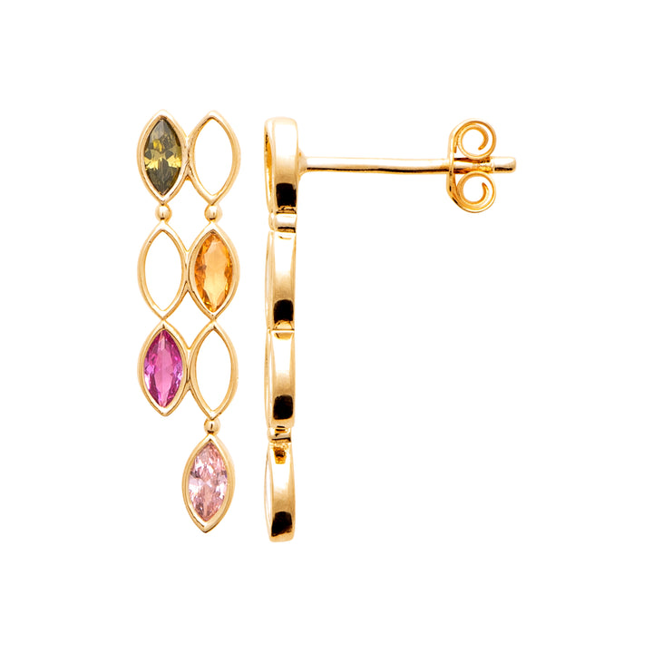 Boucles d'oreilles Plaqué or & Oz Bonnie