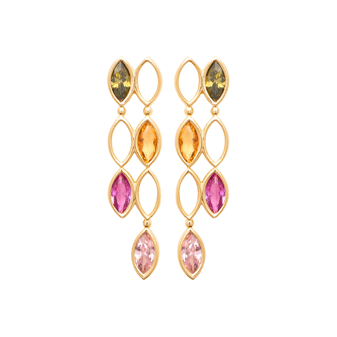 Boucles d'oreilles Plaqué or & Oz Bonnie