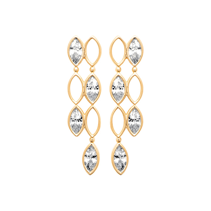 Boucles d'oreilles plaqué or & Oz Bonnie